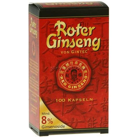 Roter Ginseng Gintec Kapseln 100 St Shop Apotheke