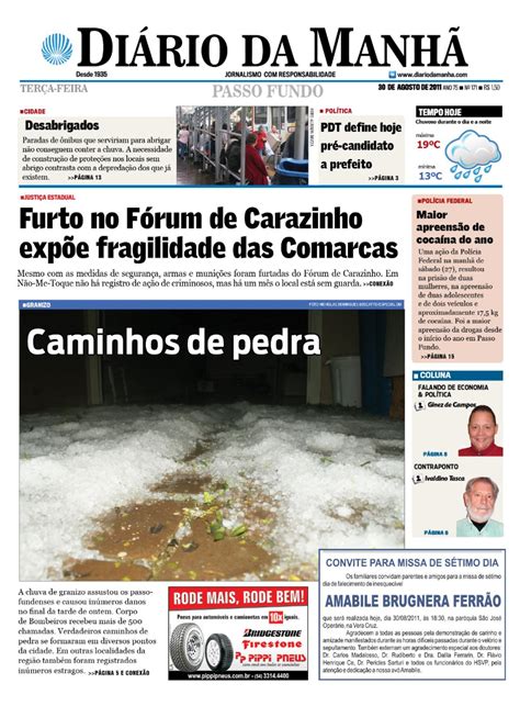 Jornal Di Rio Da Manh Passo Fundo By O Comunica O Issuu