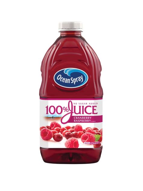 Ocean Spray 100 Juice Cranberry Raspberry 60 Fl Oz Walmart