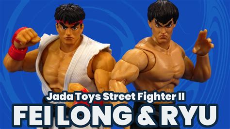 Round 1 Fight Jada Toys Street Fighter II Ryu And Fei Long Ultra