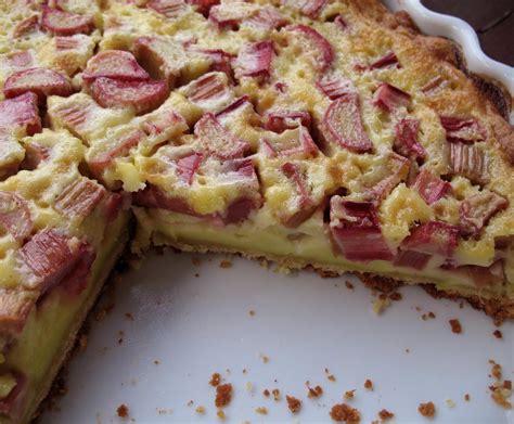 Rhubarb Custard Tart Recipe | mostly foodstuffs