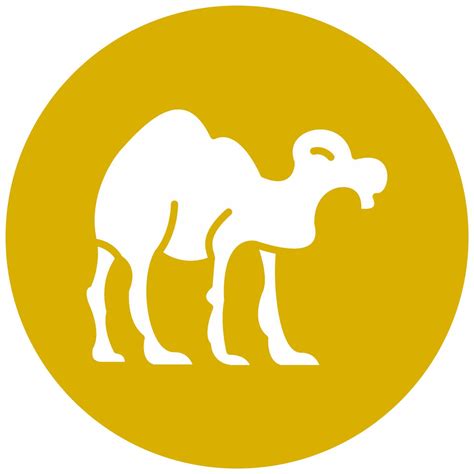 Camel Vector Icon Style 22199844 Vector Art At Vecteezy