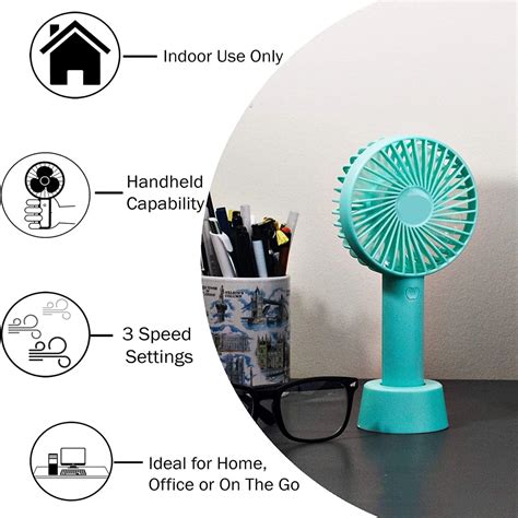 Careflection Mini Portable Fan Powerful Hand Fan Dual Motors Personal