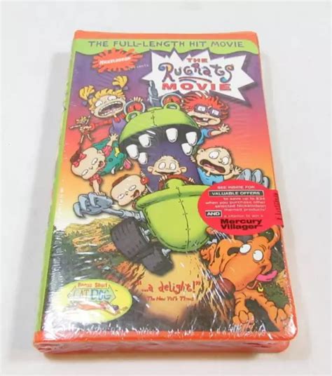 Nickelodeon The Rugrats Movie Vhs Video Tape Nick Jr Vcr Orange Case