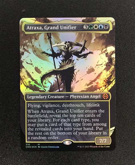 Atraxa Grand Unifier Foil Showcase Mtg Proxy Phyrexia All Will Be