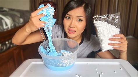 First Time Making Floam Slime Youtube