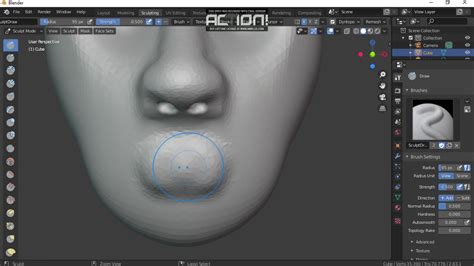 Blender Sculpting Head Part Youtube