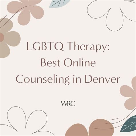 Best Online Counseling For Lgbtq Folks In Denver Co Therapist In