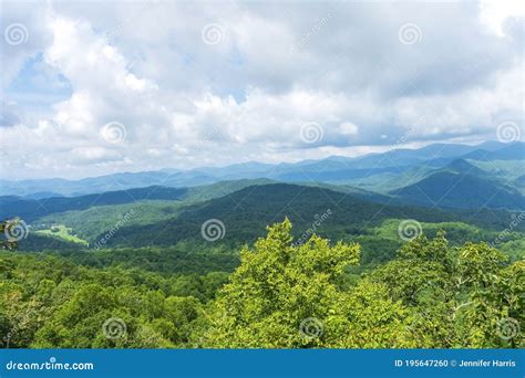 The Summit Of Blackrock Mountain In Clayton Georgia Stock Photo