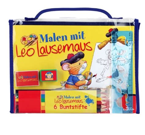 Malen Mit Leo Lausemaus Malblock Mit Bl Ttern Mit Outlines Zum