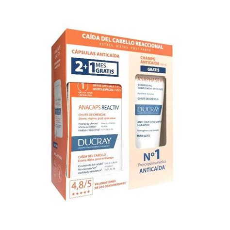 Ducray Anacaps Reactiv Capsules Anaphase Shampoo Ml