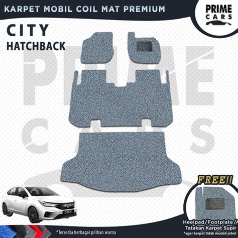 Jual Karpet Mobil Coil Mat CITY Hatchback Full Set Bagasi Non Mie