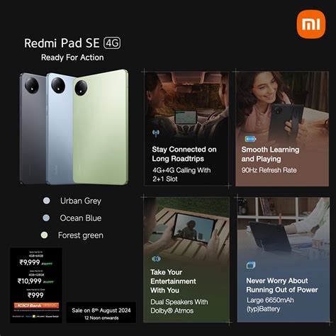 Xiaomi Annonce Officiellement La Nouvelle Version Du Redmi Pad SE Et Du