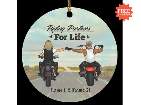 Personalized Riding Partners For Life Motorcycle Couple Etsy