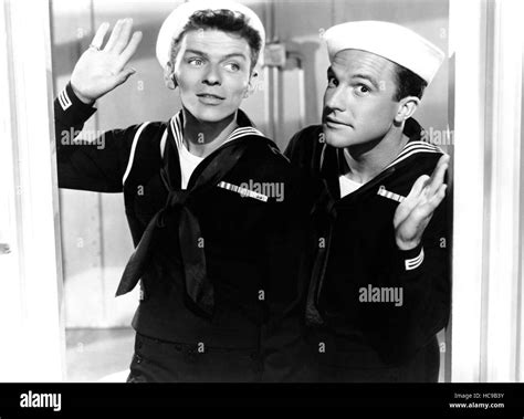 ANCHORS AWEIGH From Left Frank Sinatra Gene Kelly 1945 Stock Photo