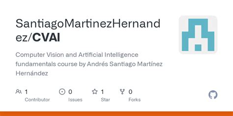 github santiagomartinezhernandezcvai computer vision  artificial