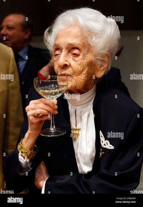 Italian Neurologist And Senator For Life Rita Levi Montalcini Nobel