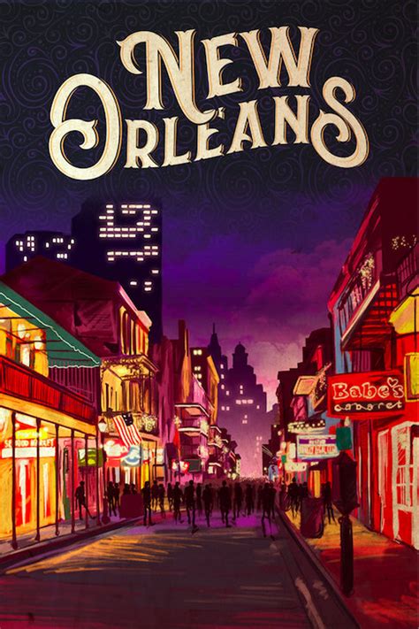 New Orleans Travel Art Poster Print Etsy