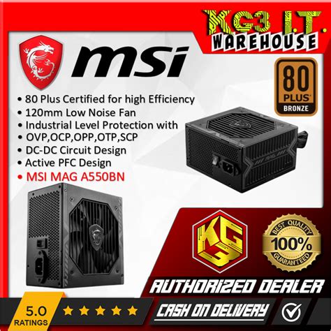 Msi Mag A Bn A Bn W W Bronze Non Modular Power Supply