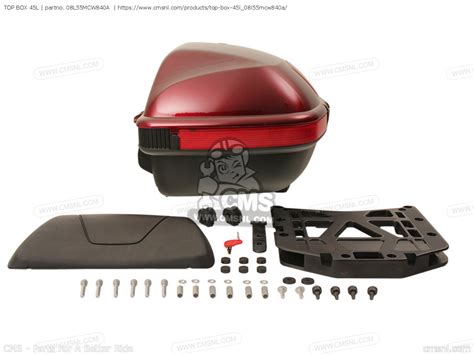 08L55MCW840A: Top Box 45l Honda - buy the 08L55-MCW-840A at CMSNL