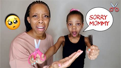 My Daughter Cut Her Hair Mom Freaks Out Youtube