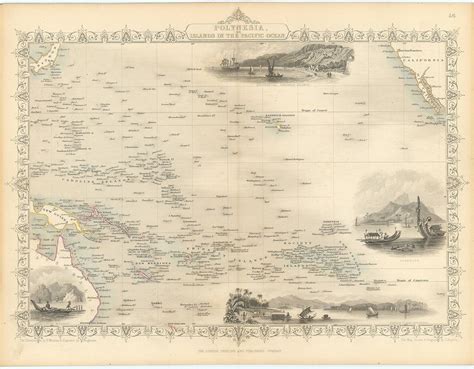 Polynesia Or The Islands In The Pacific Ocean By Rapkin J Tallis