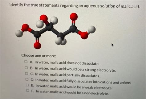 Solved What Functional Groups Are Present In Malic Acid Chegg