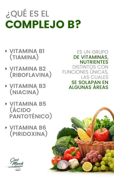 ¿qué Es El Complejo B Y Para Qué Sirve Nutrición Completa Complejo B Dieta Y Nutrición