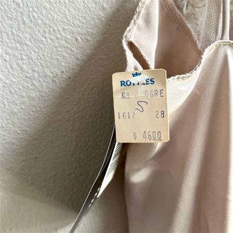 Vintage Intimates Sleepwear Vintage Lucie Ann Nude Cream Satin Maxi Slip Dress Nightgown