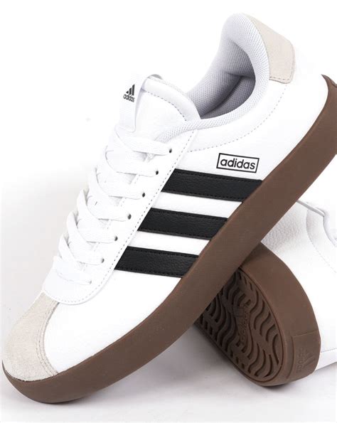 Adidas Vl Court Trainers White Black Gum S Casual Classics