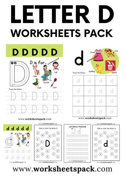 Letter D Worksheet