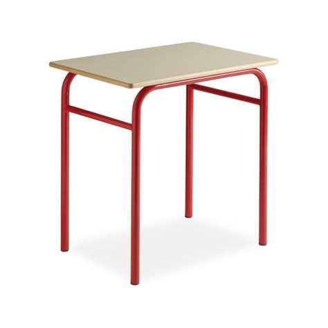 Table scolaire Eco 4 pieds NF 70x50 cm stratifié chant surmoulé T4 à T6