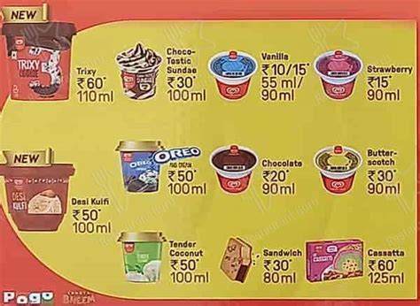 Menu At Kwality Walls Frozen Dessert And Ice Cream Shop Kanpur 35