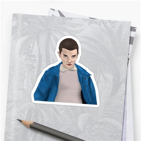 Eleven Stranger Things Sticker By Kayladesigns Redbubble