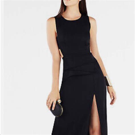 Bcbgmaxazria Kiara Black Long Gown Gem