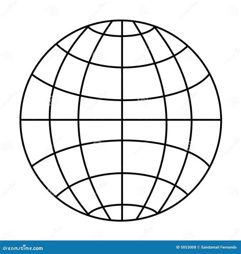 Wireframe Globe Royalty Free Stock Photos Image 5053008