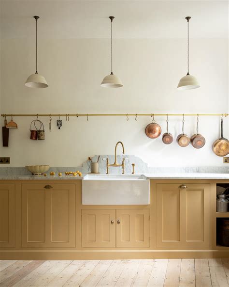 Devol Aged Brass Hanging Rails Devol Kitchens