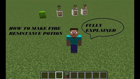 How To Make Fire Resistance Potion In Minecraft Work In All Version Of Minecraft Youtube