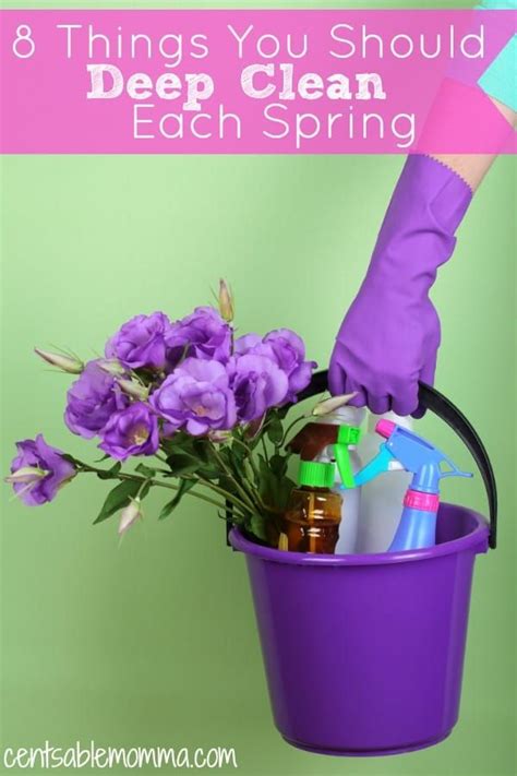 8 Things You Should Deep Clean Each Spring Spring Cleaning Hacks