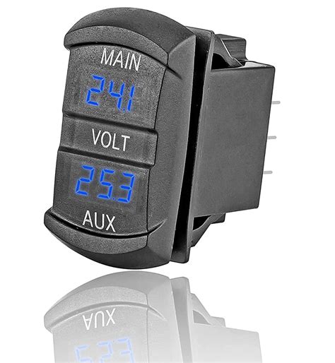 Amazon WeiSen LED Digital Dual Voltmeter Voltage Rocker Switch