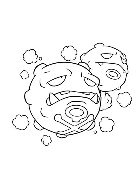 Pokemon Galarian Weezing Coloring Pages Xcolorings The Best Porn Website