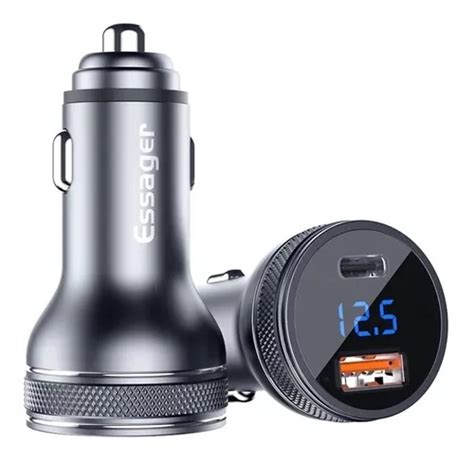 Turbo Cargador Para Auto Dual Usb Y Tipo C 36w Meses sin interés