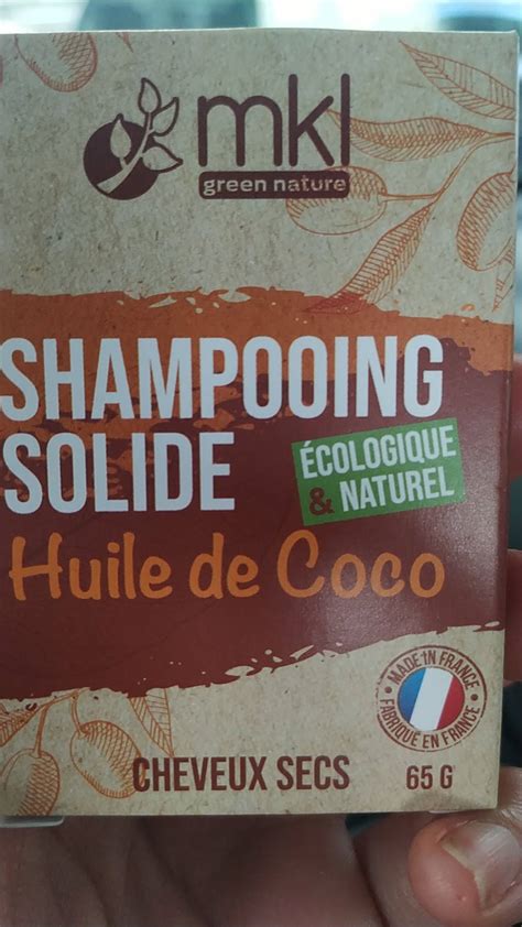 Composition Mkl Green Nature Shampooing Solide Huile De Coco Ufc