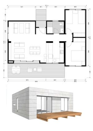 Planos Casas De Madera Prefabricadas Modelo De Casa De 75 M2 Small