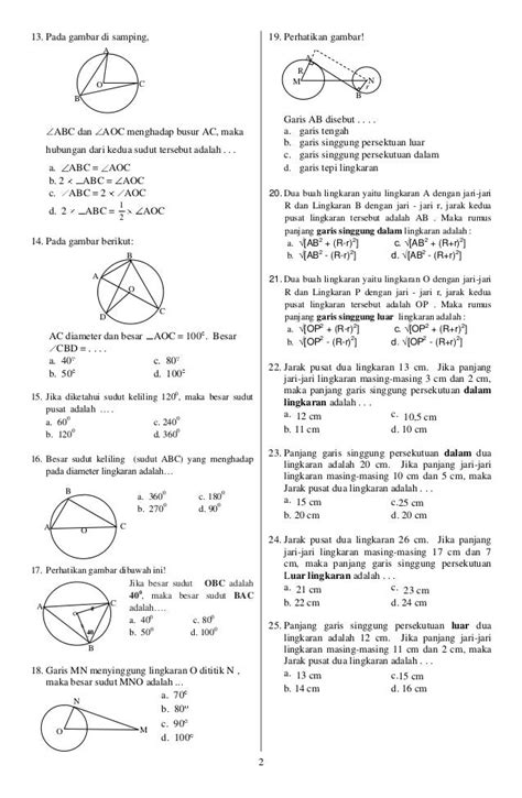 Soal Dan Jawaban Matematika Kelas 8 Homecare24