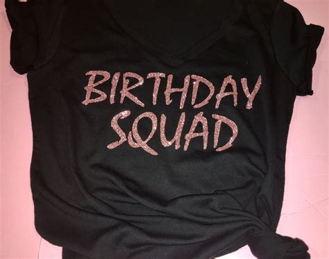 Custom Birthday Squad Shirts Birthday Party Shirts Group T Shirts Birthday Queen