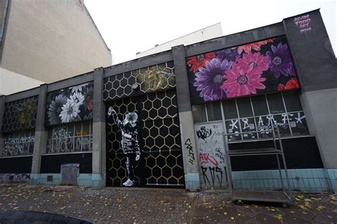 Flowers Bees And Honeycombs By Adam Todd Art Adam Todd Street Art