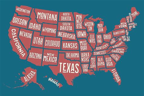 The Singly Landlocked States Of The United States Worldatlas