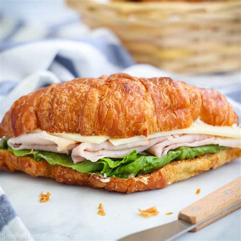 Turkey Croissant Sandwich Simply Home Cooked