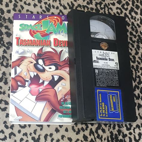 Stars Of Space Jam Tasmanian Devil Vhs Retro Space Jam Etsy